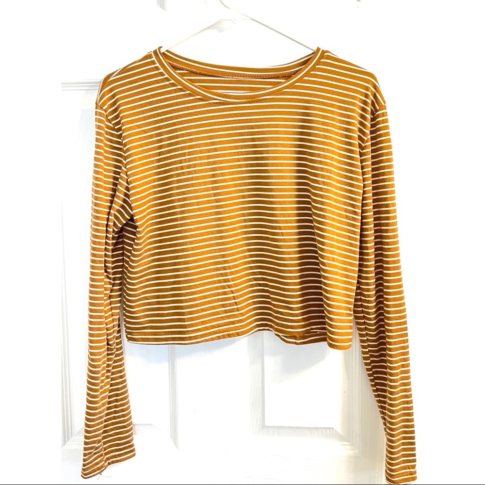 Mustard Striped Tee